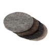 Handmade Felt Macaroon Coasters, Set of 4: Cobblestone