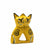 4-inch Soapstone Love Cats Sculpture in Yellow