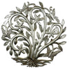 Tree of Life with Butterflies Haitian Steel Drum Wall Art, 14"