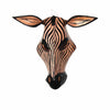 Hand-carved Wooden African Zebra Mask