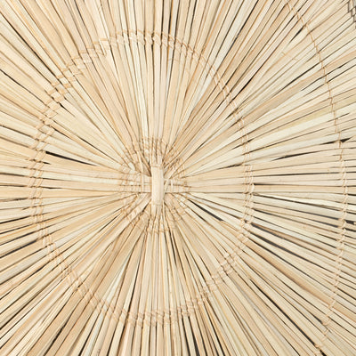 Large Palm Sun Circle, Natural 47 inch