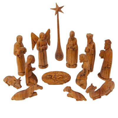 Hand-carved Wood Nativity Set from Kenya