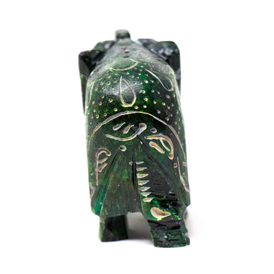 Handmade Elephant Soapstone Incense Holder with Om Stick Incense