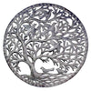 Stormy Tree of Life Ringed Haitian Steel Drum Wall Art, 24"