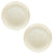 Encantada Handmade Pottery 11.75 Set of 2 Dinner Plates, Blanco