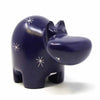 Soapstone Hippo - Large - Dark Purple