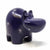 Soapstone Hippo - Large - Dark Purple