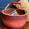 Bolga Market Basket, Extra Large - Mixed Colors