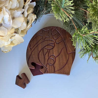 Handmade Nativity Scene Sheesham Wood Puzzle Box