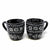 Encantada Handmade Pottery Set of Two Mugs, Ink - 12 oz.