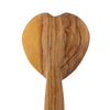 Olive Wood Heart Scoop Spoon, 8 inch