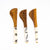 Simple Batik Olive Wood Spreader Set of 3