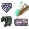 Collection of Soapstone Incense Holders and Sage Stick Incense