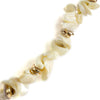 Handmade Shell Choker Necklace with Golden Pendant