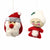 Santa Claus & Mrs. Claus Felt Ornament, Set of 2