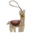 White Felt Llama Ornament