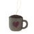 Coffee Cup Felt Ornament, Grey