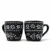 Encantada Handmade Pottery Set of Two Mugs, Ink - 12 oz.