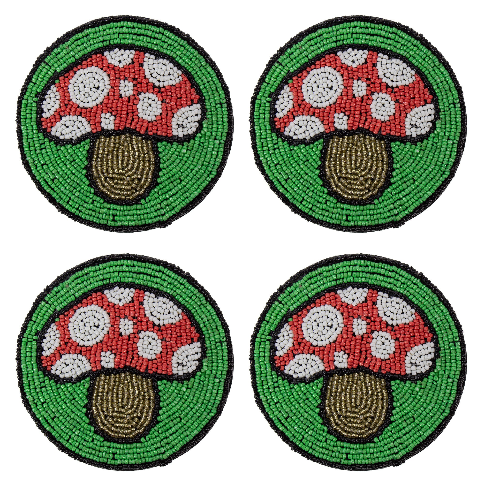 Hand Embroidered Mushroom Patches Hand Embroidered Mushroom Patches