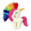 Unicorn Felt Ornament with Rainbow Colors