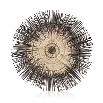 Large Palm Sun Circle, Black 47 inch