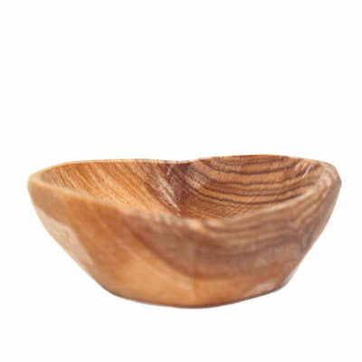 Petite Olive Wood Heart Trinket Bowl