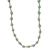 Handcrafted Clay Bead Short Necklace from Haitian Artisans, Mint Blue