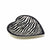 Soapstone Heart Bowl - Small - Modern Zebra Pattern