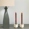 Unscented Hand-Painted Dinner Candles, Set of 2 (Bongazi Design)