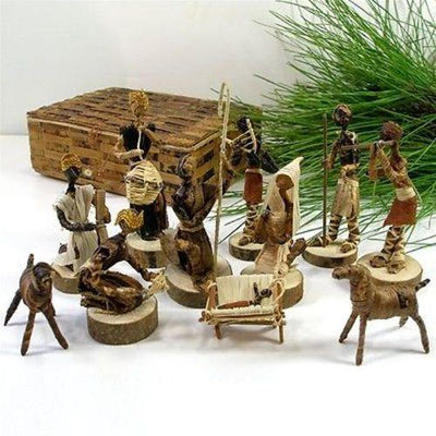 Banana Fiber Nativity Set