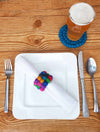 Kaleidoscope Felt Three Strand Napkin Rings, Set of 4
