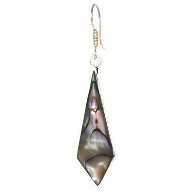 Abalone Diamond Shaped Dangle Earrings