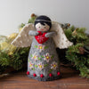 Handcrafted Felt Angel Tree Topper/Tabletop Décor, Grey