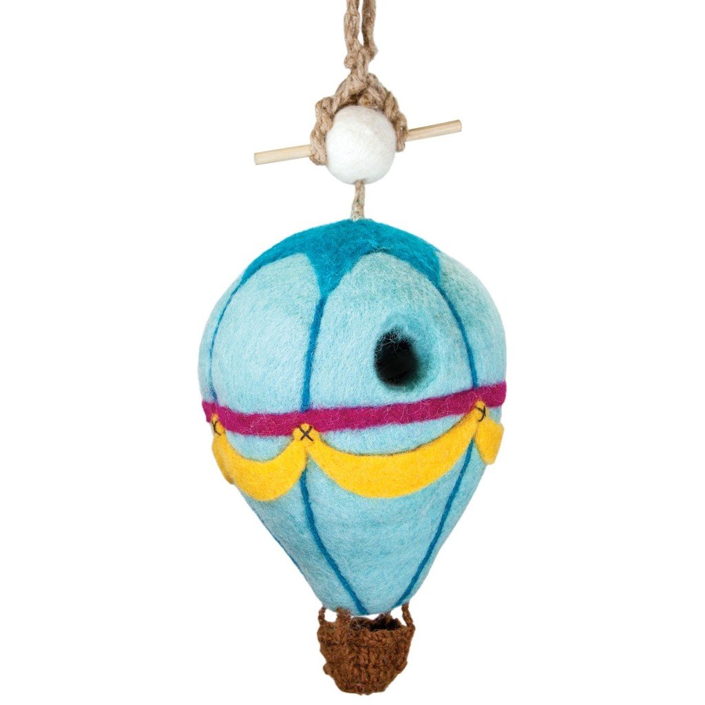 Wild Woolies Felt Birdhouse - Hot Air Balloon