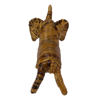 Banana Fiber Elephant and Lion Safari Animal Sculptures