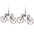 Wire Bicycle Earrings with Linen Gift Bag - The Takataka Collection