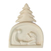 Soapstone Kenya Nativity Sculpture of Holy Family under Christmas Tree