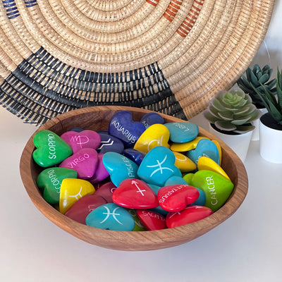 Single Soapstone Zodiac Hearts