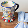 Handcrafted Felt Trivet & Coaster Set, Kai Red & Blue