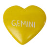 Handcarved Zodiac Kisii Soapstone Hearts, Set of 5: GEMINI