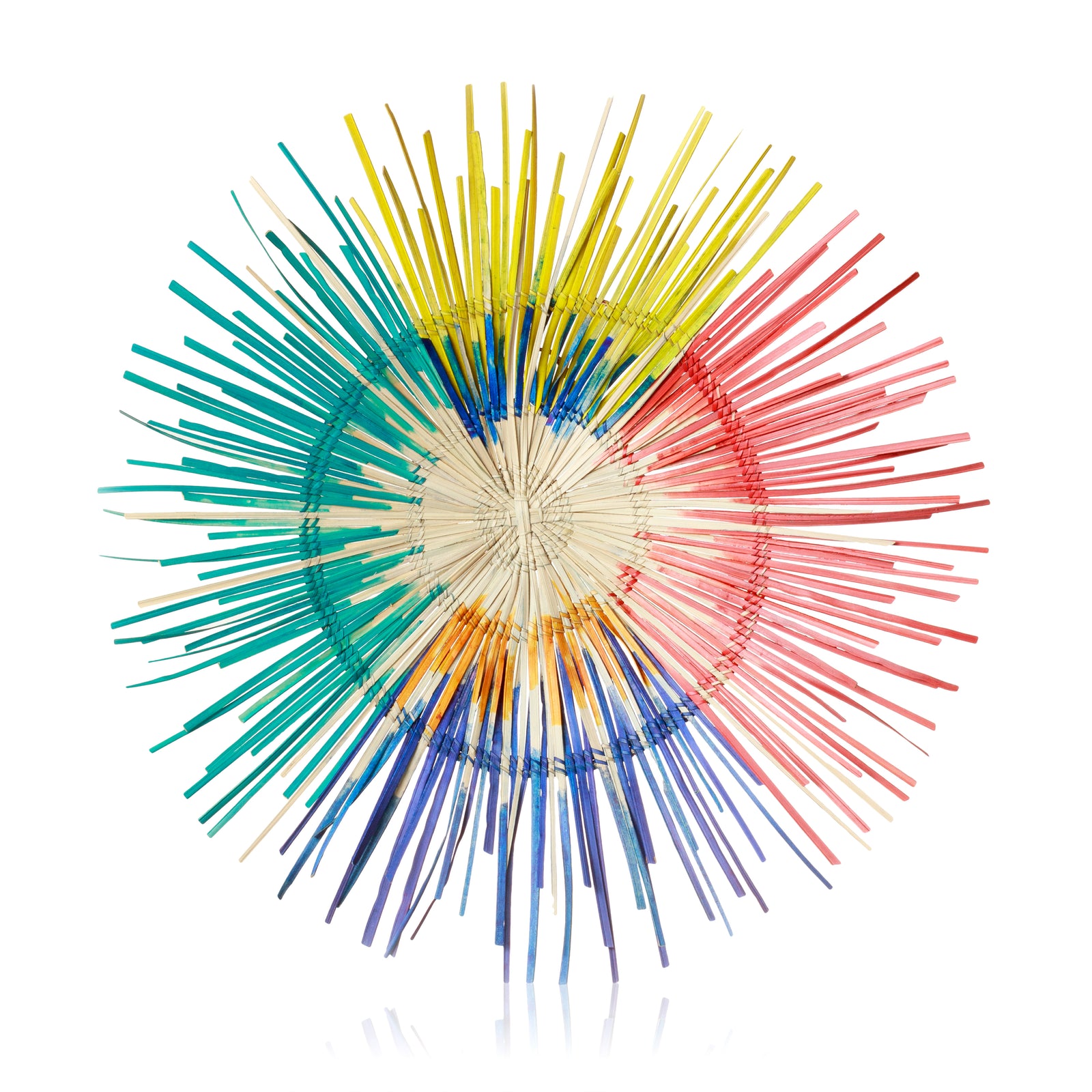 Global Crafts Sun Plate Wall Decor Rainbow, Set of 3