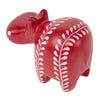 Soapstone Hippo - Large - Red