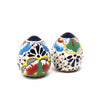 Encantada Handmade Pottery Spice Shakers, Dots & Flowers
