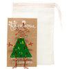 Dancing Girl Christmas Tree Pin with Linen Gift Bag - The Takataka Collection