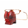 Elephant Eyeglass Stand in Red Wash