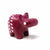 Soapstone Hippo - Small - Fuchsia