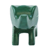 Large Soapstone Happy Elephant 4.5 inches - Green