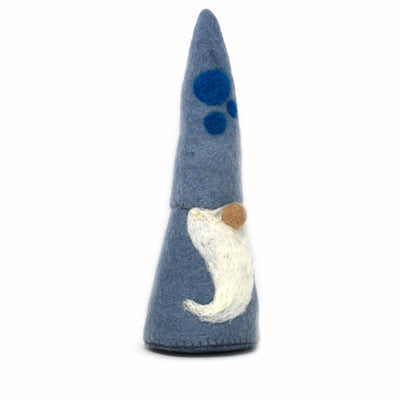 Handmade Felt Winter Blues Gnome Trio Set