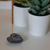 Grey Heart Soapstone Incense Holder with Patchouli Incense Sticks