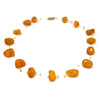 Floating Stone & Maasai Bead Necklace, Rust